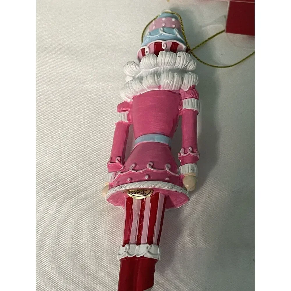 Christmas Pastel Pink NUTCRACKER ornament Cupcake 4